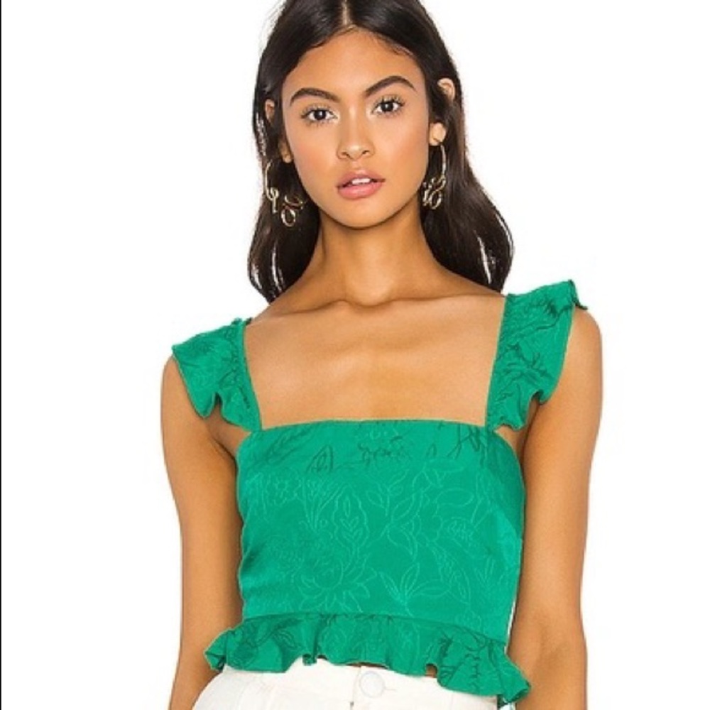 REVOLVE Privacy Please Leona Top in Emerald Green